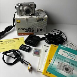 Nikon Coolpix 4800 ED Digital Camera Complete In Box Tested Works Great